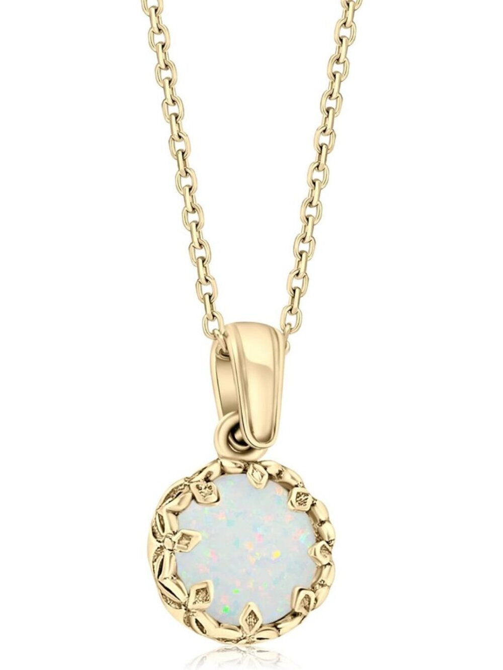 Gold Plated Birthstone Pendant Necklace for Women | Dainty Jewelry Gift
